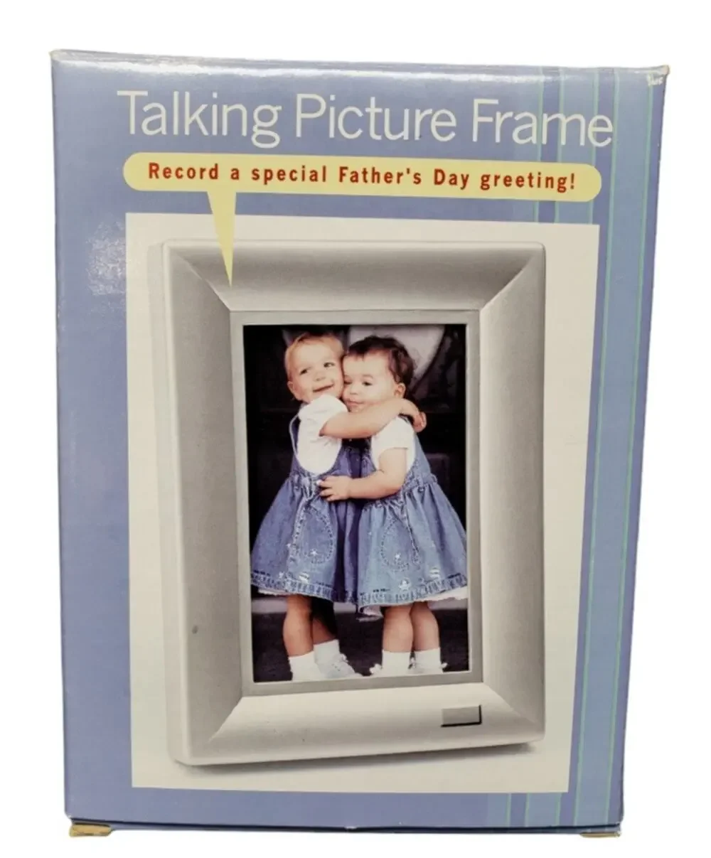 JCPenny's Talking Picture Vintage 3 1/2 x 5 Photo Frame Record Special Greetings